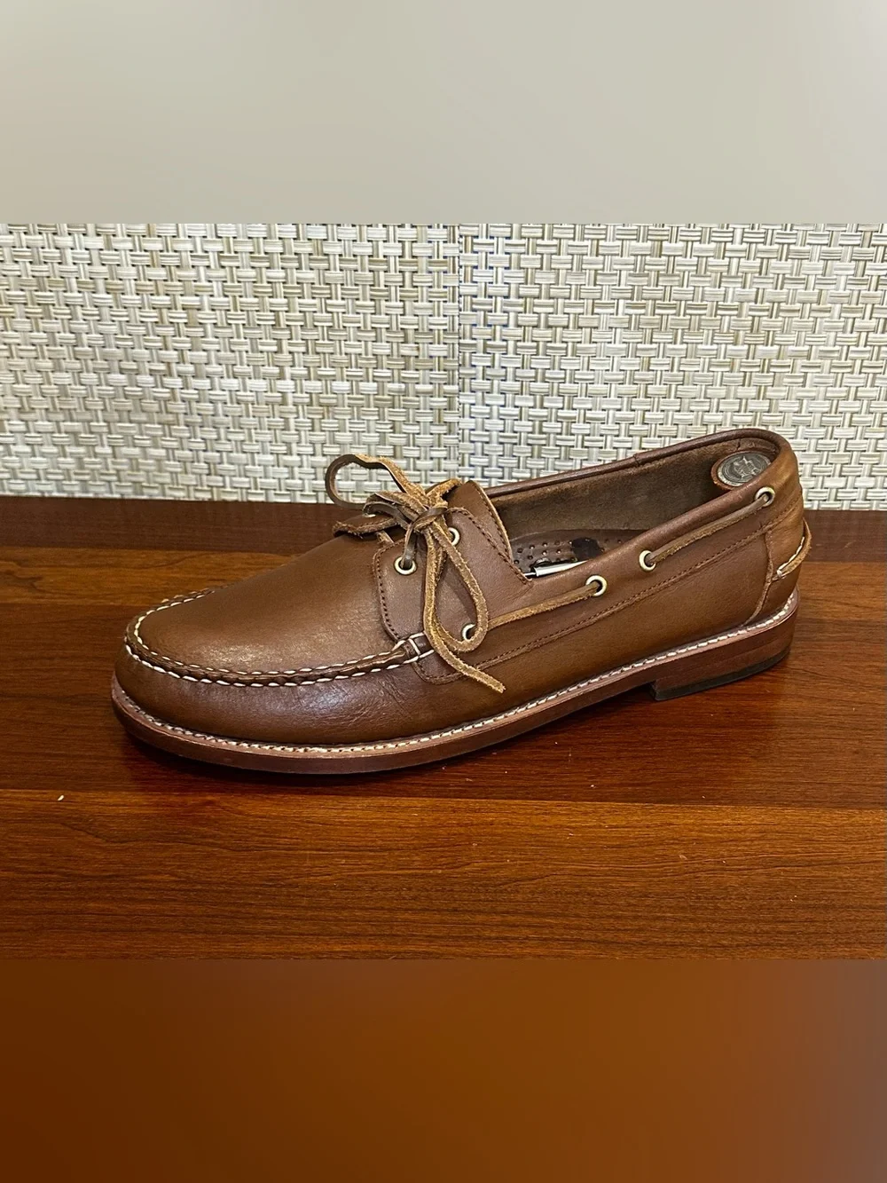 Thursday Boot Co. Handsewn Boat Shoes Loafers Brown Full-Grain Leather 10.5
